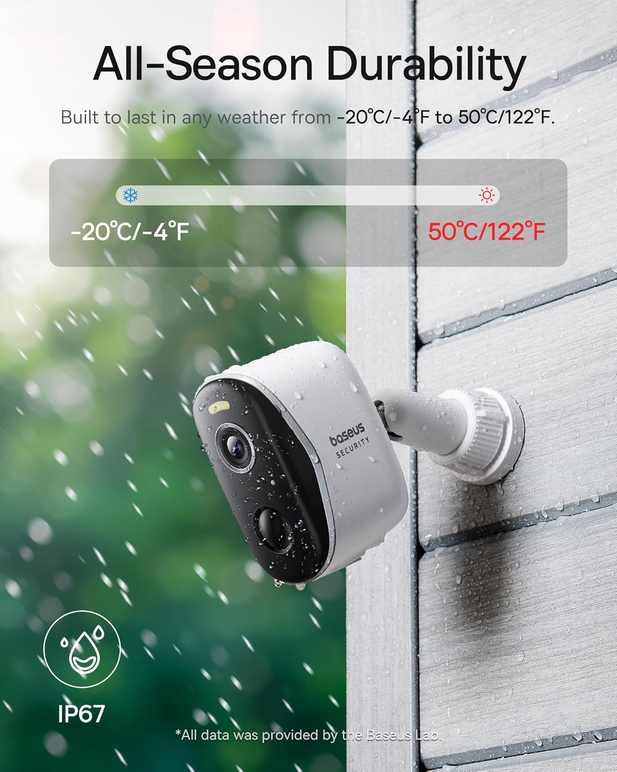 Baseus Security N1 Outdoor Camera 2K – Wireless, Long‑Life Battery, IP67, Expandable Local Storage - Price In Oman