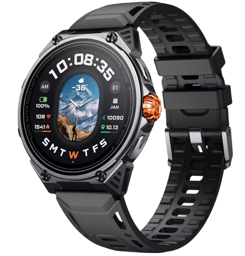 Powerology Alfa Urban Sports GPS Smart Watch – AMOLED, 5ATM
