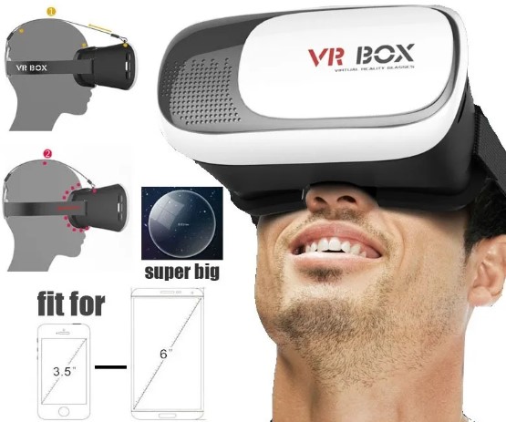 VR 3D Box Virtual Reality Headset – Immersive 3D Experience for Smartphones (3.5"–6") Price In Oman Muscat