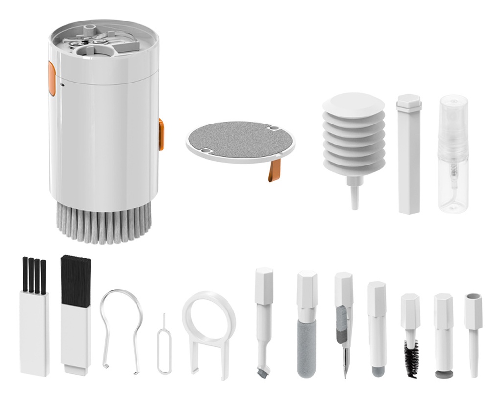 Porodo Gaming 20-in-1 Multipurpose Cleaning Kit (Model PDX539) ABS, Metal, Sponge & Microfiber Tools - Price In Oman