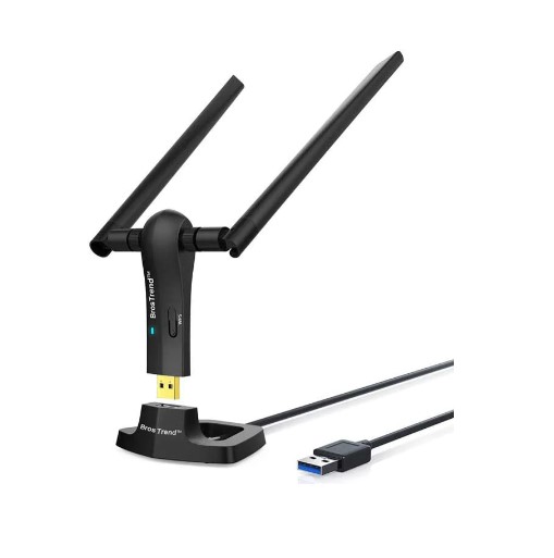 BrosTrend AC3 AC1200 Dual Band USB WiFi Adapter with 2x5dBi Antennas – High-Speed 867Mbps/300Mbps, USB 3.0, Price In Oman