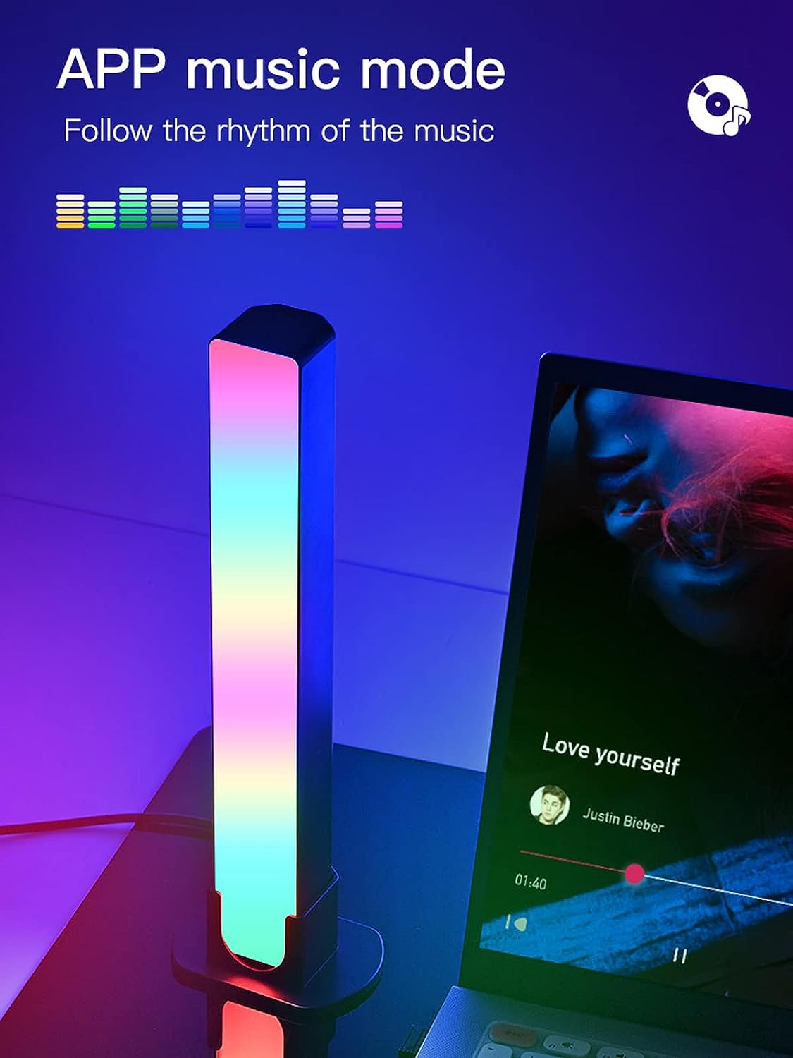 Desktop Atmosphere RGB Light V22 – App‑Controlled Bluetooth & Wi‑Fi Smart Lamp – Price In Oman Muscat