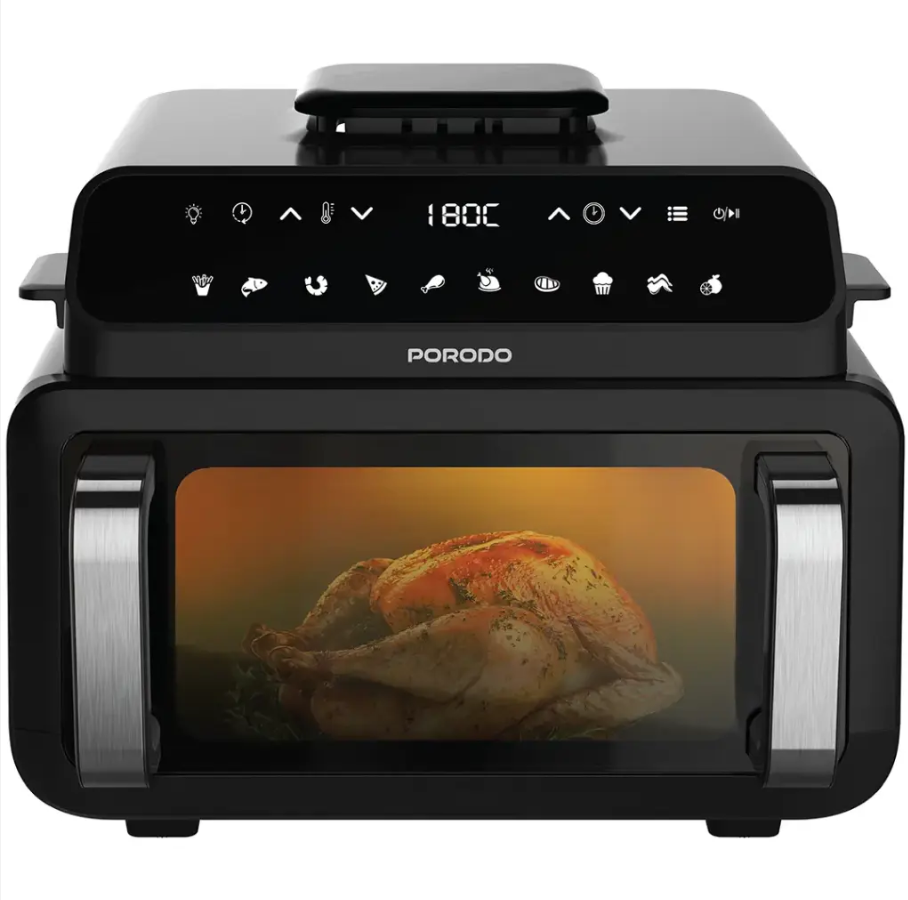 Porodo Flexi Cook Pro 10.5L Multi-Function Indoor Grill, Pizza Oven & Air Fryer – 2100 W (Price In Oman)