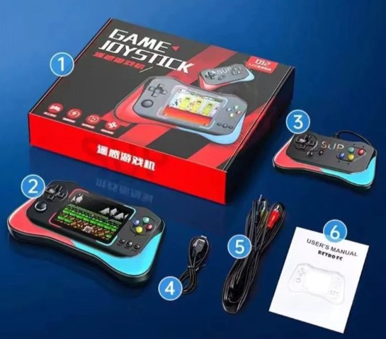 Gamejoy Stick Q12 Handheld Retro Game Console – 500 Built-in Games, 3.5-Inch Screen, Ergonomic Design - Price In Oman