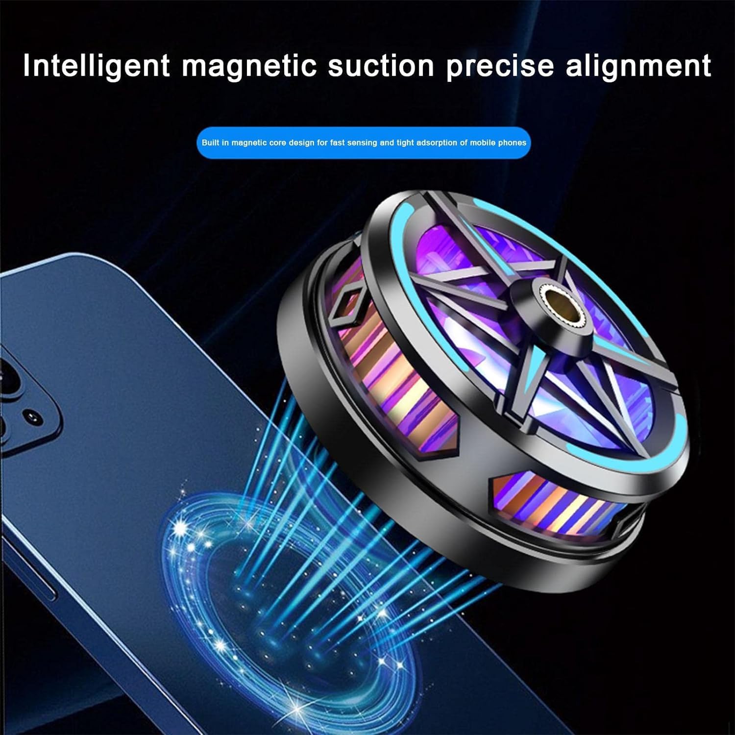 S6S9 Mobile RGB Magnetic Cooler Fan – Advanced Smartphone Radiator for Gaming with RGB Lighting, Price In Oman