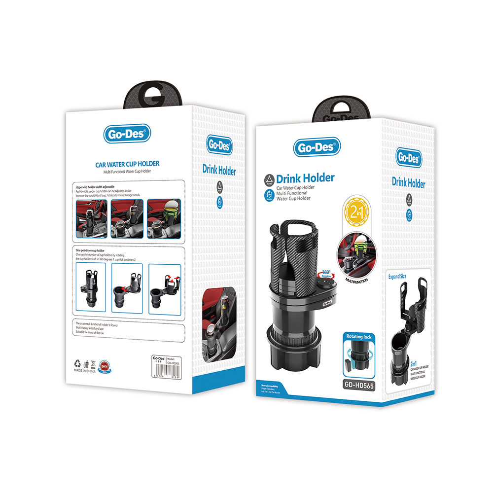 Go-Des GD-HD565 Multifunctional Car Water Cup Holder – Adjustable & Durable Design for All Vehicles, Price In Oman