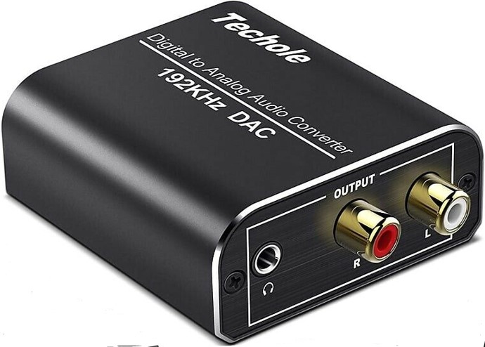Techole HS202 Digital to Analog Audio Converter – 192kHz DAC with Optical & Coaxial Inputs, RCA & 3.5mm Outputs - Price In Oman