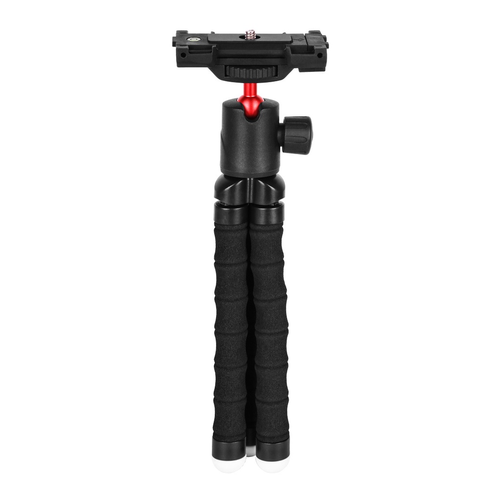Porodo Flexible Versatile Tripod PD-TRPH-BK – 360° Panoramic Head, 1/4" Mount Screw, High-Density Foam Legs, Up to 2kg Load Capacity, Price In Oman