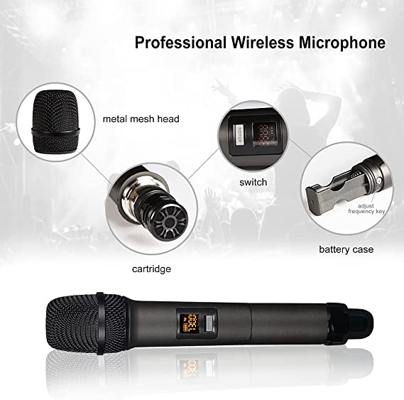 Borl BO-80 Professional Universal Wireless Microphone – Long-Range, Noise-Canceling, Adjustable Frequency – Ideal for Events, Price In Oman
