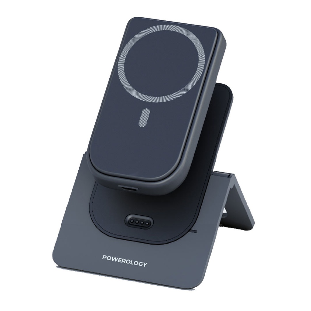 Powerology 10 000 mAh MagSafe Power Bank PD 20 W - Compact Aluminum, PD & Wireless (15 W) Price In Oman