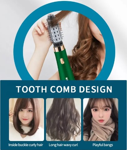 Kemei KM‑8015 3‑in‑1 Professional Hair Dryer Brush – Ionic Dryer, Straightener & Curler - Price In Oman Muscat