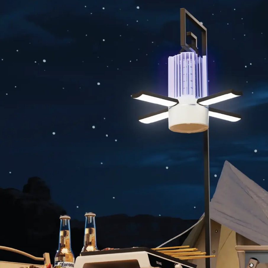 Porodo PDLS638 Portable Insect Killer Lamp – 2-in-1 Mosquito Zapper & UV LED Trap - Price In Oman