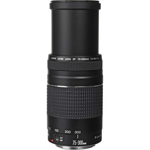 Canon EF 75-300mm f/4-5.6 III Telephoto Zoom Lens – Lightweight & Versatile for Canon DSLR Cameras - Price In Oman