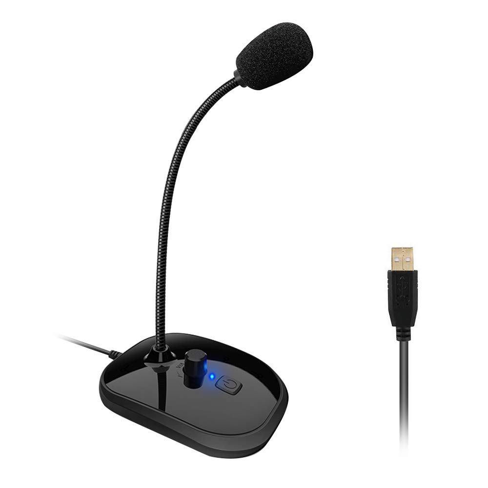 Xiaokoa EU‑SK30 USB Table Mic – Omnidirectional Condenser Mic with Volume Control & Plug‑and‑Play for PC, Streaming, Podcasting - Price In Oman