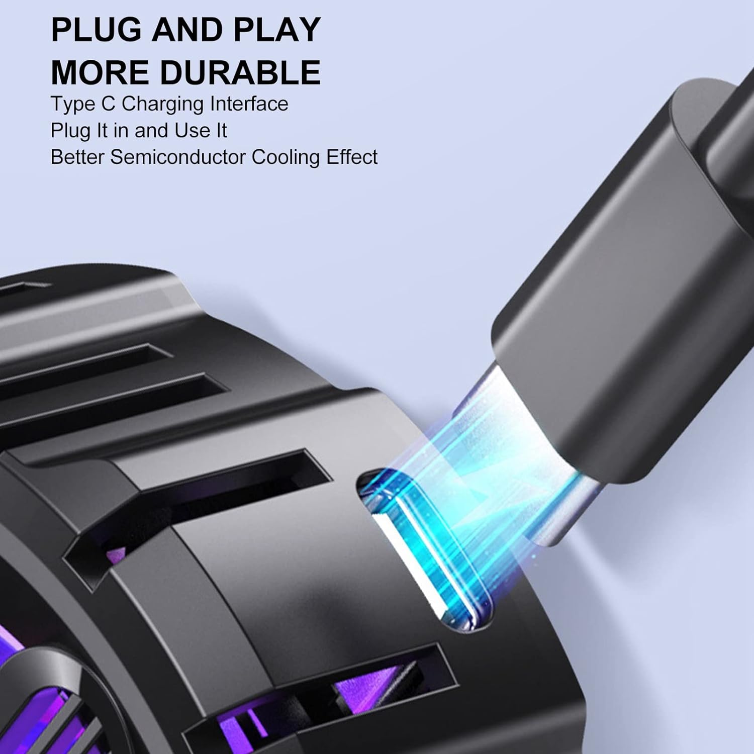 Magnetic RGB Cooling Fan SL-13 L-06 — Magnetic / Clip-On Semiconductor Phone Cooler, USB-C, Dual Speed, RGB - Price In Oman