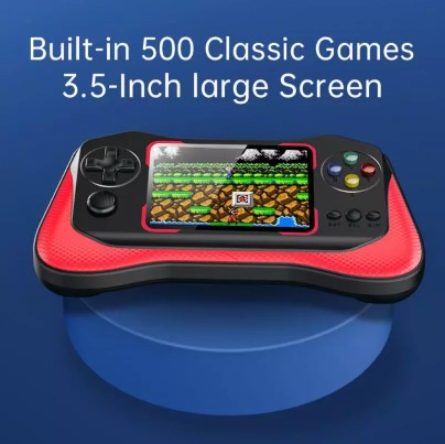 Gamejoy Stick Q12 Handheld Retro Game Console – 500 Built-in Games, 3.5-Inch Screen, Ergonomic Design - Price In Oman