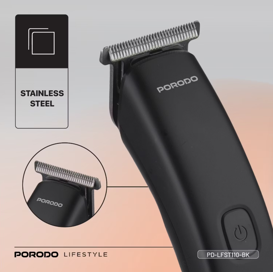 Porodo Lifestyle T-Blade Compact Trimmer LFST110 – 600 mAh USB-C Rechargeable - Price In Oman
