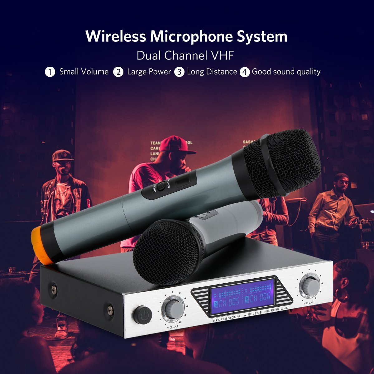 JYX-69BT Portable Bluetooth Karaoke Speaker with Dual Wireless Microphones and LED Lights – Ideal for Parties and Events, Price in Oman