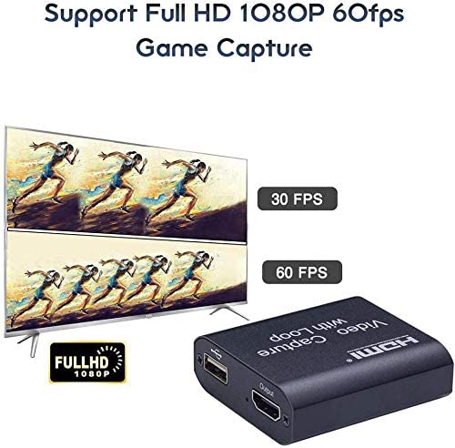 4K HDMI Video Capture Card with Loop-Out – USB 3.0, Low Latency, OBS Compatible, Full HD 1080p Recording - Price In Oman