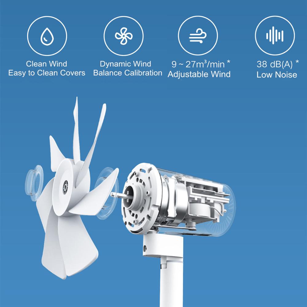 Xiaomi Mi Smart Standing Fan 2 Lite – 7-Blade Quiet DC Motor with Wi-Fi & Voice Control - Price In Oman