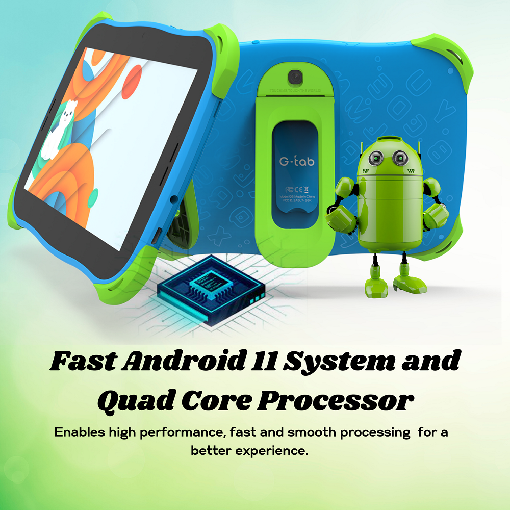 G‑Tab Q6 7″ Touchscreen Kids Tablet – 2 GB RAM, 32 GB Storage, Android 11, Parental Controls – Price In Oman
