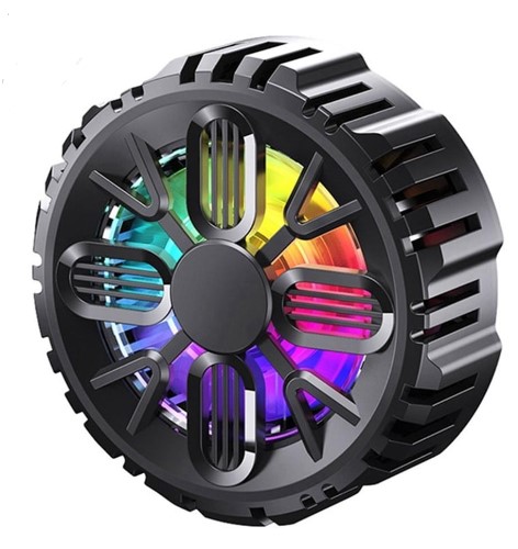 Magnetic RGB Cooling Fan SL-13 L-06 — Magnetic / Clip-On Semiconductor Phone Cooler, USB-C, Dual Speed, RGB - Price In Oman