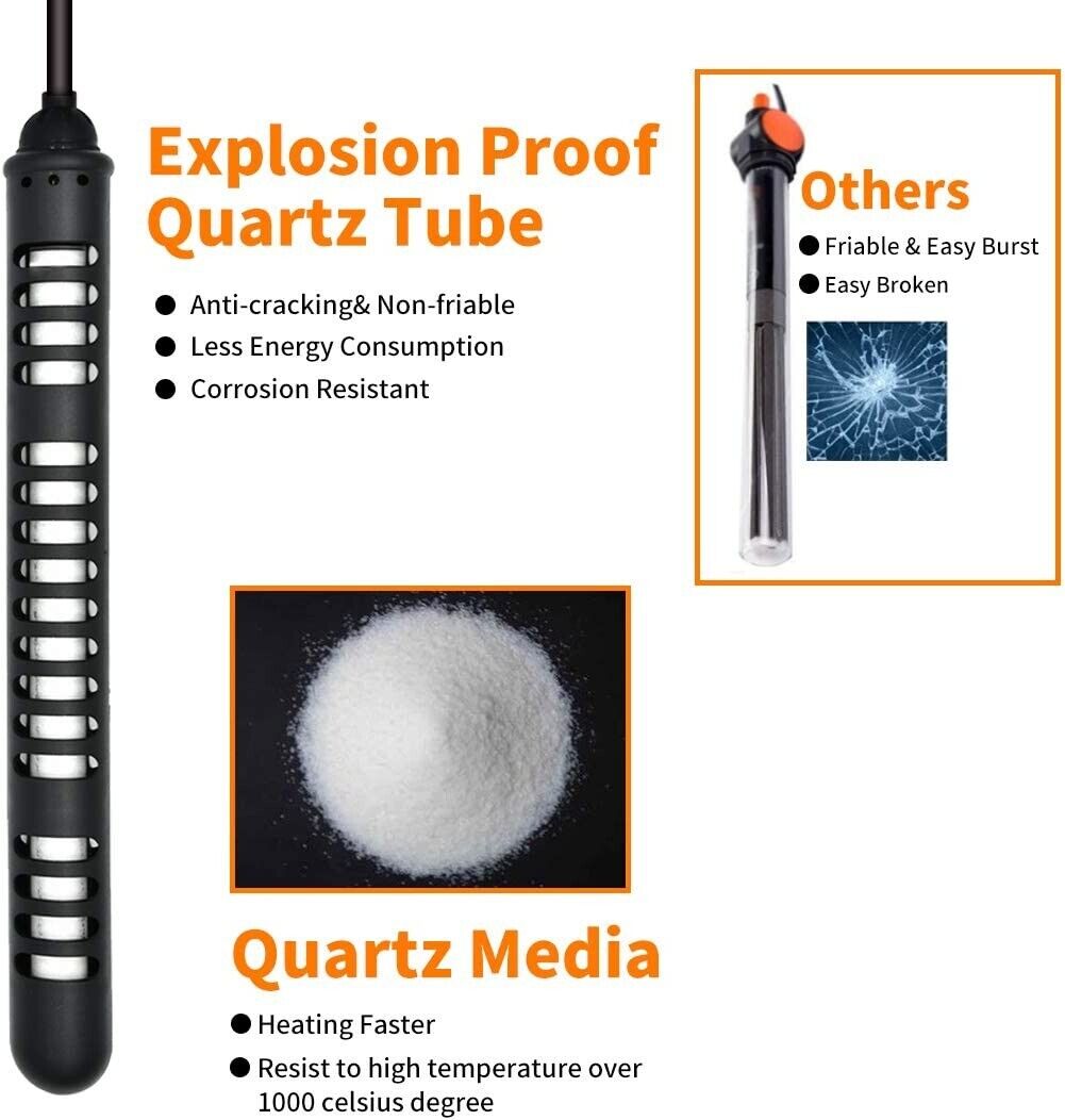 25 W Submersible Aquarium Heater – Compact Thermostat Fish Tank Warmer - Price In Oman