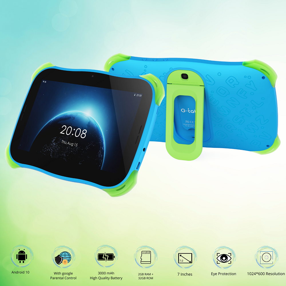 G‑Tab Q6 7″ Touchscreen Kids Tablet – 2 GB RAM, 32 GB Storage, Android 11, Parental Controls – Price In Oman