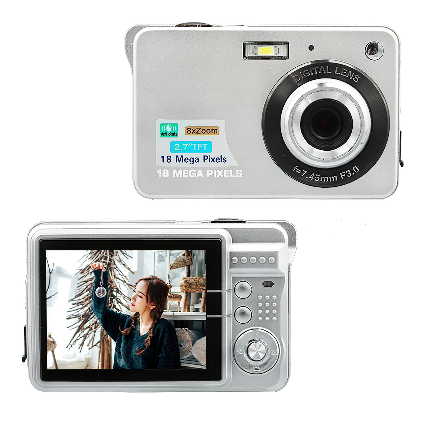 8X Zoom High Definition Digital Camera – 1080P HD Video, 2.7” LCD Screen, 48MP Photo Resolution, Compact & Lightweight Design, Price In Oman