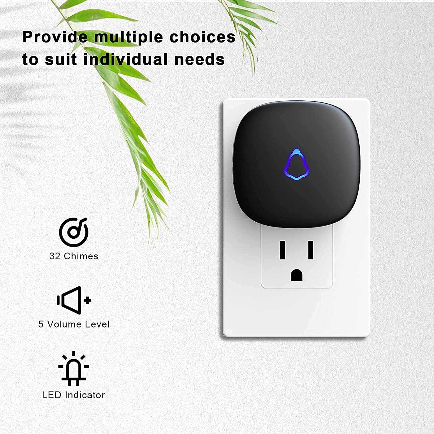Mini Door Bell Mix MNB1 – Wireless Portable Doorbell with Loud Chime for Home & Office - Price In Oman