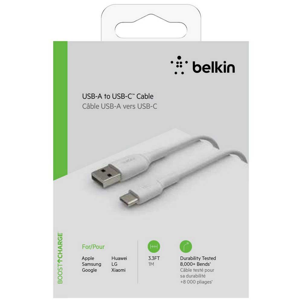 Belkin BoostCharge 1 m USB-A → USB-C Cable – 15 W Fast-Charge, Braided & USB‑IF Certified - Price In Oman