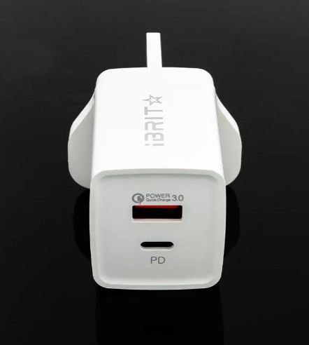IBRIT 3-Pin Fast USB Wall Charger – UK Plug, Rapid Charging Adapter for Smartphones & Tablets, Price In Oman