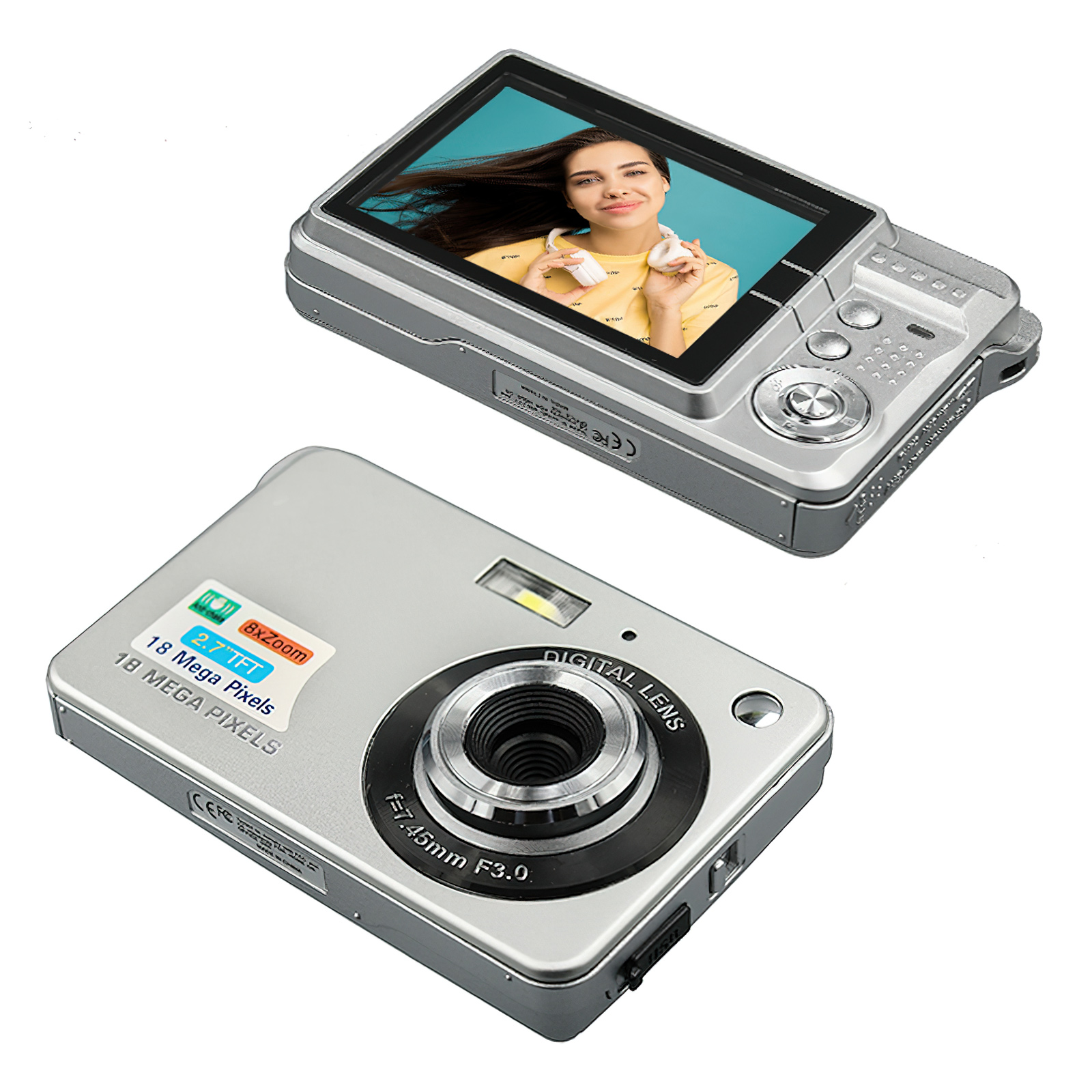 8X Zoom High Definition Digital Camera – 1080P HD Video, 2.7” LCD Screen, 48MP Photo Resolution, Compact & Lightweight Design, Price In Oman
