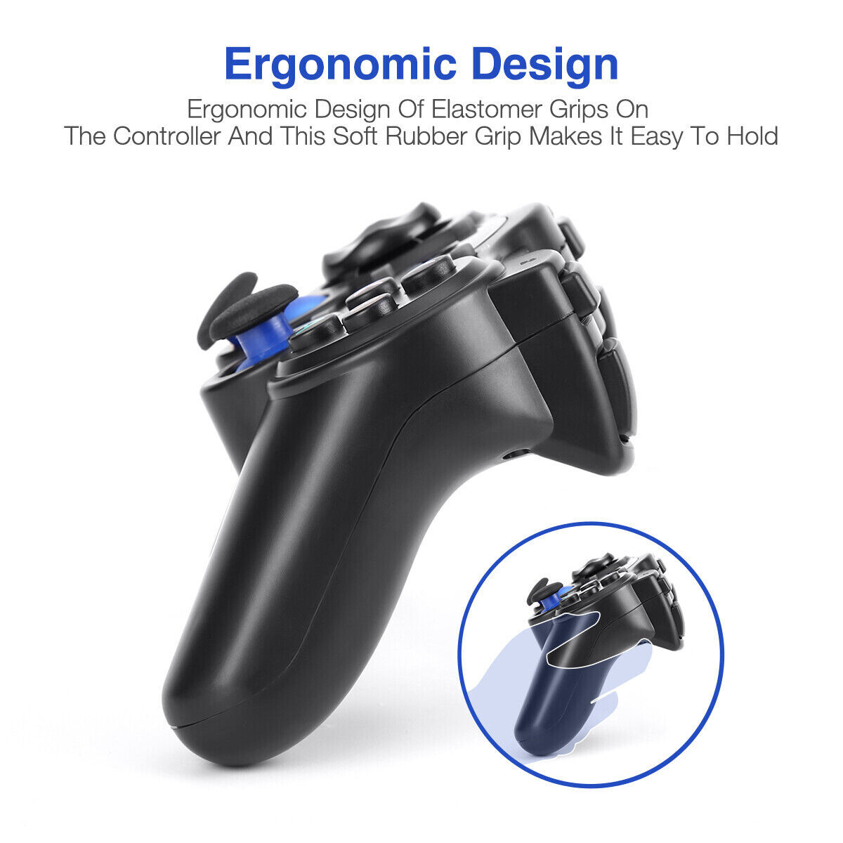 Smart Controller Wireless Gamepad – Ergonomic 2.4 GHz & Bluetooth Multi‑Platform Gaming Pad for PC, Android & Smart TV - Price In Oman
