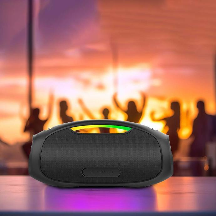 Porodo Soundtec Rush PS‑RUSH — 120W Euphoric Bass Portable Bluetooth Speaker, 5,400mAh Power Bank & IPX6 - Price In Oman