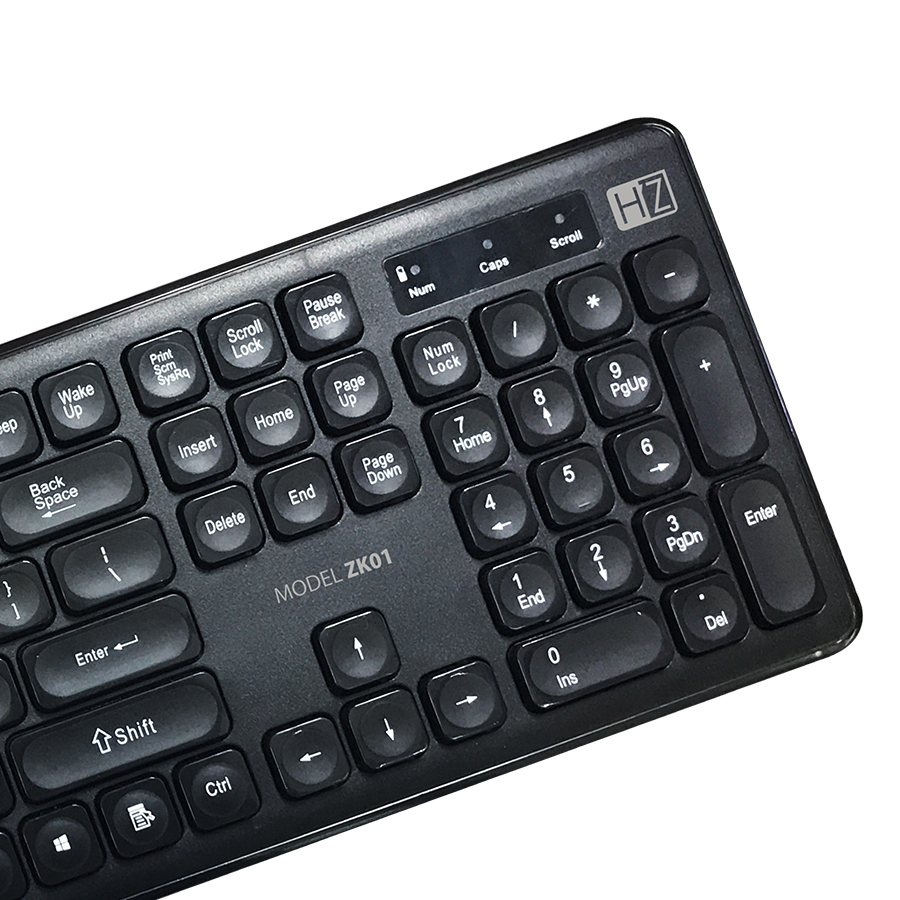 Hz 2.4 GHz Wireless Keyboard & Mouse ZK01 Combo – Reliable Wireless Keyboard and Mouse Set for PC & Laptop - Price In Oman