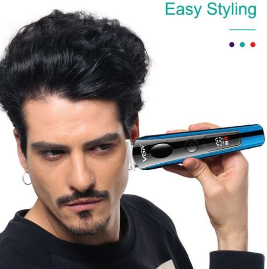 VGR V-259 Professional 3-in-1 Hair & Beard Trimmer – Cordless, 600mAh Battery, LED Display, Turbo Function, Stainless Steel Blades, USB Charging, Price In Oman