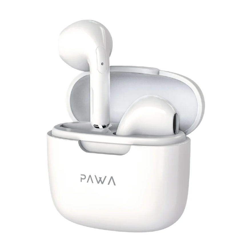Pawa Eco Plus Semi-In-Ear Wireless Earbuds PW-EBW052-WH – Bluetooth 5.3, Type-C Charging - Price In Oman