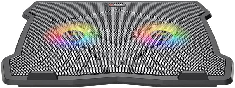 Meetion CP2020 RGB Gaming Laptop Cooling Pad — Dual-Fan USB Hub, Adjustable Tilt for 9–14" Laptops - Price In Oman
