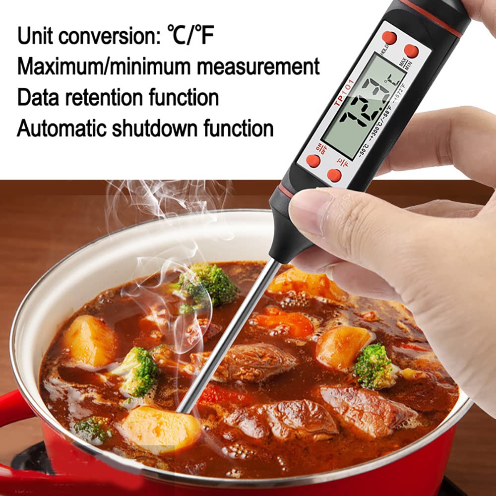 Cooking Pin Digital Thermometer EW00631 – Instant Read Food Probe with Foldable Design & Backlit LCD - Price In Oman