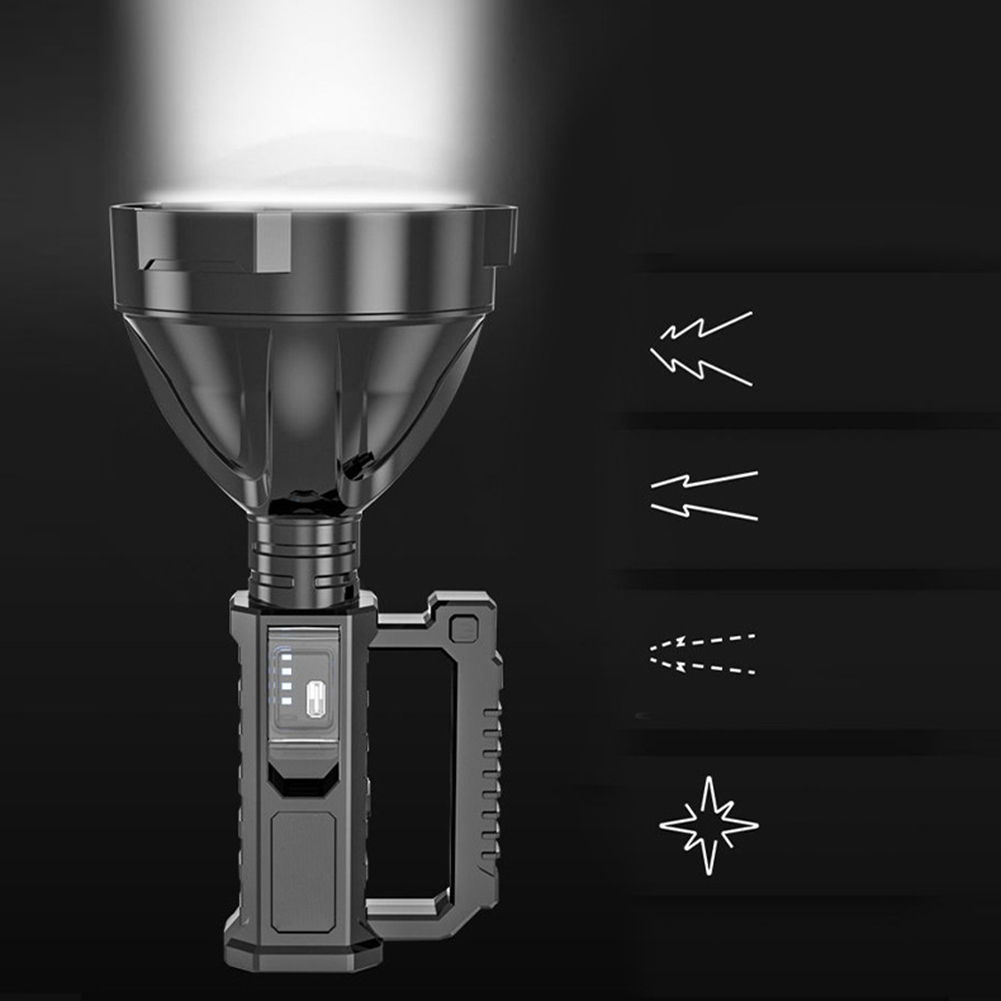 Multifunction High‑Power Rechargeable Searchlight W5120 – 1500 m LED Beam, USB Power Bank, Tripod & IP65 Waterproof - Price In Oman