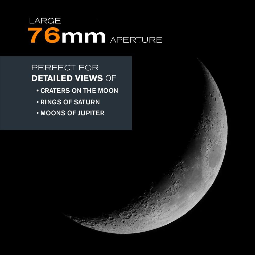 Celestron AstroMaster 76EQ Newtonian Reflector Telescope – Ideal for Beginners, Price in Oman Muscat