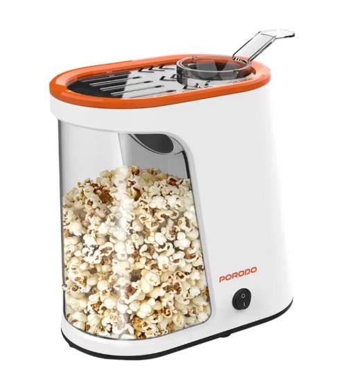 Porodo Lifestyle 1200W Air-Popped Popcorn Maker – Oil-Free, Quick 2-4 Min Prep, 60g Capacity, Price In Oman
