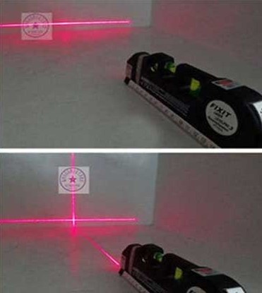 Laser Level Pro3 EW00968 – 5-in-1 Multipurpose Construction Tool with 8ft/2.5m Measuring Tape, Horizontal & Vertical Laser Beams - Price In Oman