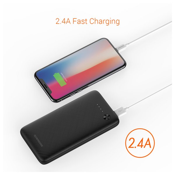 Riversong Horizon 10 Power Bank 10000mAh – Dual USB Output, Type-C & Micro USB Input, Slim Design, Fast Charging, Price In Oman