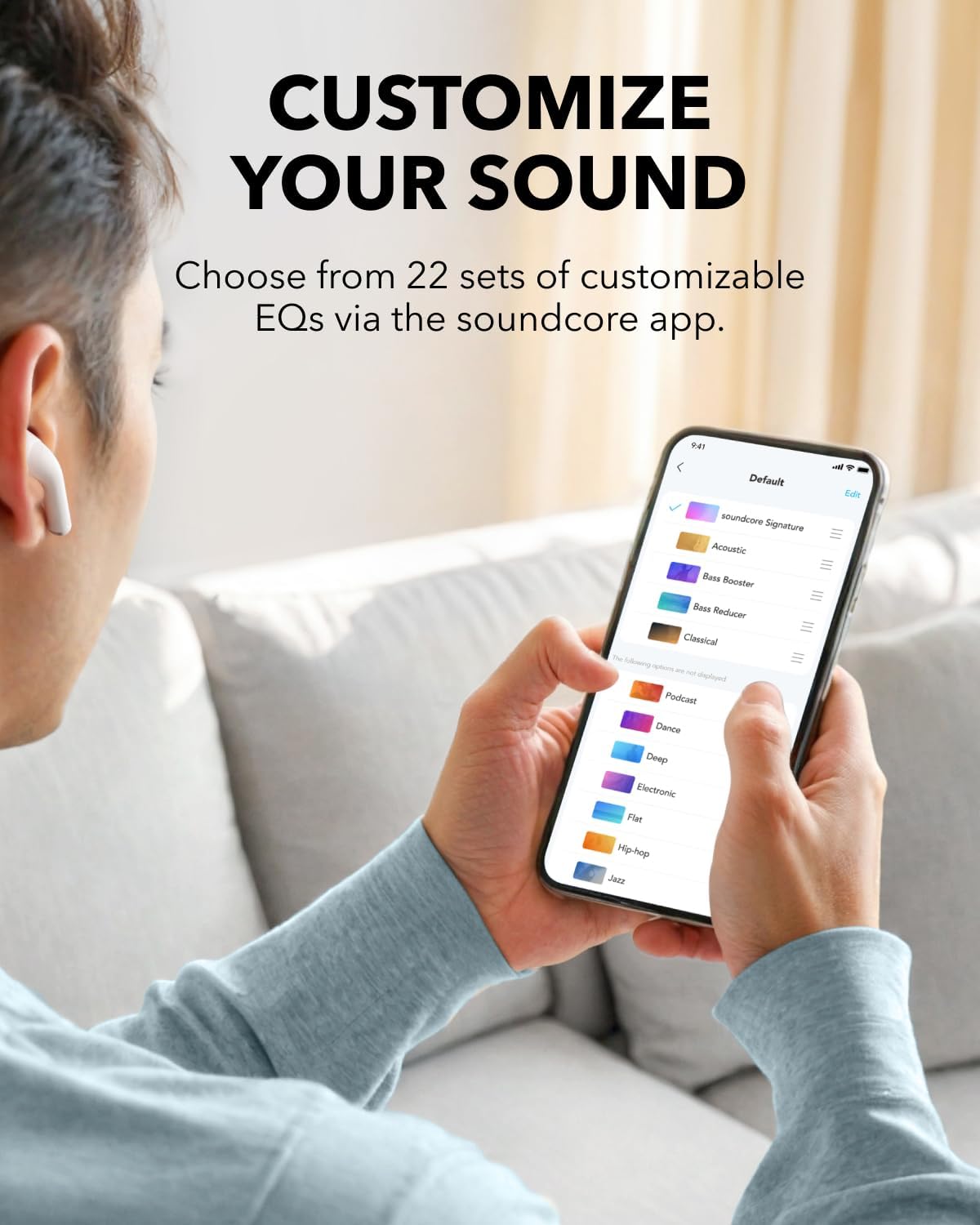 Anker Soundcore K20i A3994H21 Wireless Earbuds – 36H Playtime, BassUp Technology, Dual-Mic ENC, Price In Oman