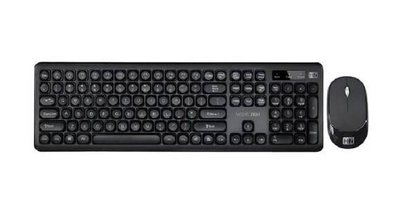 Heatz ZK15 Wireless Keyboard & Mouse Combo – Arabic/English Layout – 10m Range – Ultra-Slim Design - Price In Oman