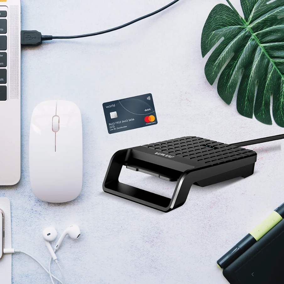 Pawa Slim Smart ID Card Reader PWATCDR132 – Ultra-Compact Smart Card Reader for ID, ATM & IC Cards (Price In Oman)