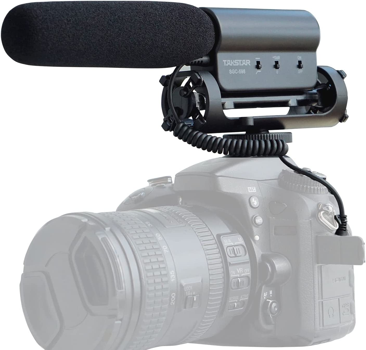 Takstar SGC‑598 Camera Shotgun Microphone – High‑Sensitivity Condenser Mic for DSLR, Camcorders & Vlogging - Price In Oman