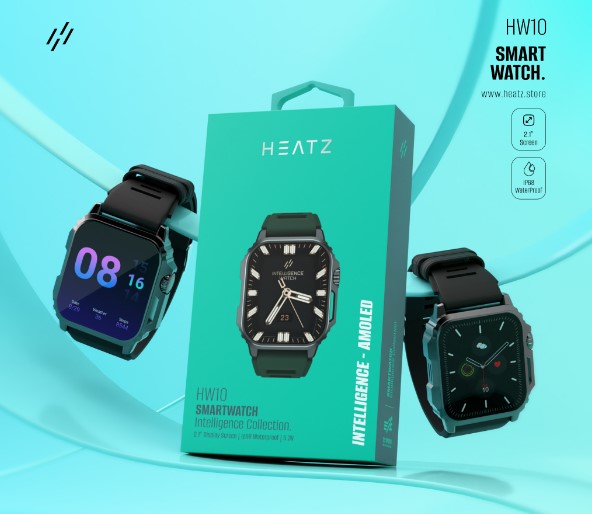Heatz HW10 Intelligence AMOLED Smart Watch – GPS, Heart Rate & SpO2 Monitoring, 5-7 Days Battery Life, Full Touchscreen, Price In Oman